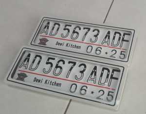 plat motor mika akrilik