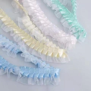 4 CM White Lace Ribbon Multi Color Lace Edging Sewn Fabric Gift Packaging Cotton Material
