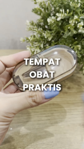 HAYYLIFE 3in1 Alat Gerus Obat Portabel Kotak Penyimpanan Obat Alat Pemecah Obat Pill Cutter Splitter HL-AGB408