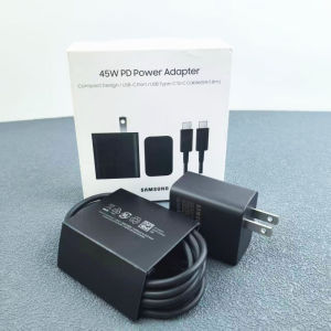 Samsung | EP-T4510 Samsung 45W PD Charger Super Fast Charging For Galaxy A57 A37 A55 A56 C55 S25 S26 Ultra Plus M56 EU/US/UK Phone Adapter