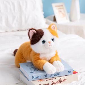 CONUSEA | 50CM Simulated Cat Stuffed Toys Kitten Dolls Plush Animals Sleeping Pillow Doll Kids Adult Xmas Newyear Gift Home Decopation