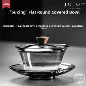 Retro Japanese Style Glass Tea Set Gaiwan