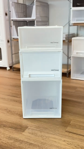 Easyhome.sg White Stackable Storage Drawer / Plastic Container / Storage Box Cabinet