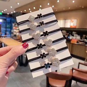 Dây Cột Tóc Nữ Hoa Đá Xinh Xắn Phong Cách Hàn Quốc- Phụ Kiện RYRY