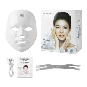 Salorie Wireless LED Facial Mask 7 Colors Light Photon Therapy Face Beauty Mask Skin Whitening Lifting Acne Wrinkles Removal Beauty Tool