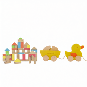 Everearth | Building Blocks Large Wooden Educational Toys for 0-3 Years