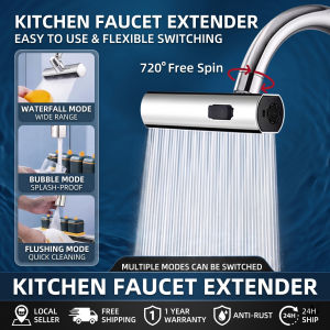 Premium Waterfall Tap Extender Brass Universal Swivel Nozzle Anti-Splash Kitchen Sink Nozzle Aerator