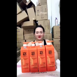 Dầu Gội He Tepi Màu Cam Keratin Organic Biotin 1000ML Giúp Giữ Nếp Tóc Giảm Gàu Rụng Dầu Nấm