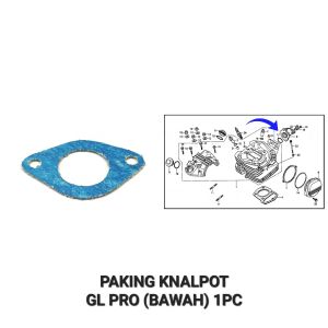 Paking Manipol GL Pro (BAWAH) - Packing Kertas Gasket Insulator Intake Manipol Manifold Honda CB 100 CB 125 CG 100 CG 125 GL 100 GL 125 GL Pro GL Max