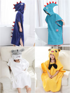 Enjoy GrowUp | Áo Khoác Tắm Có Mũ Nhanh Khô Dành Cho Trẻ Em và Người Lớn