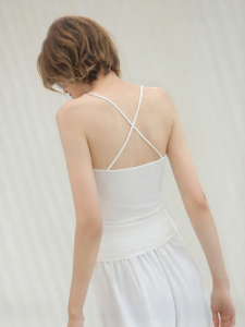 COCOBELLA | Simple Solid Innerwear Camisole Back Cross Strap