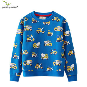 Jumping Meters | Jumping Meters 2-7T Forklift Baby Boys Long Sleeve Hooded Sweatshirt Kids Autumn Spring Clothing Long Sleeve Sweaters
