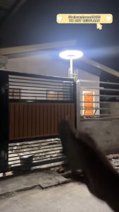 DL UFO Solar Light 500000W Solar Street Light Solar Wall Outdoor Waterproof Motion Sensor Round Energy Saving Solar Lights Outdoor Waterproof IP67 Outdoor Garden Light Automatic Spot Light with Sense Remote Control