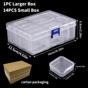 [Carton Transport Packaging] Multi functional storage box independent transparent plastic storage box for medicine and jewelry