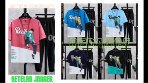 Set Casual 2in1 Kaos Oblong& Jogger Setelan Anak Remaja Cowok Redance Boy