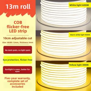 RUILUO | No Flicker LED Strip Light 220V Waterproof Flexible Self-Adhesive
