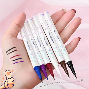 6 Color Liquid Eyeliner Pen Water Proof Lying Silkworm Pencil Very Fine Brown Purple Blue White Eye Makeup Shadow Liner Cosmetic
