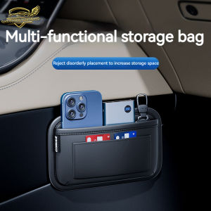 Car Storage Organizer Car Seat Pocket Organizer Easy to Install Car Front and Rear Drivers Seat Hanging Bag Storage Bag