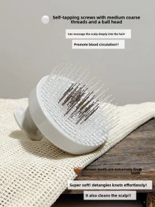 JIUQI | Needle Hair Brush Scalp Massaging Cleansing Brush with Handle