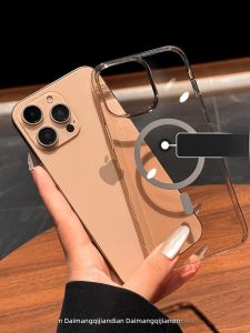 DAIMANG | Vỏ Ốp Cứng Mỏng Trong Suốt Không Vàng Cho iPhone 15 Pro Max Có Tính Năng có magsafe