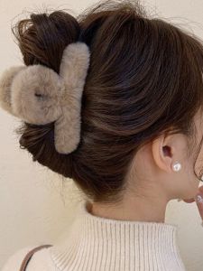 Kẹp Tóc Hình Cá Mập Nhung Cao Cấp Mới 2025 Dành Cho Nữ Phụ Kiện Tóc Sau Đầu Kẹp Tóc Hình Cá Mập Kẹp Tóc Nhung