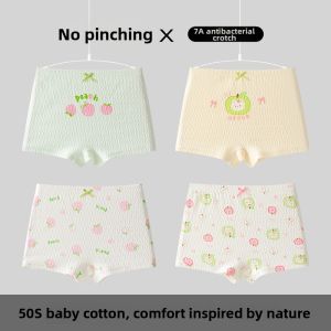 Comfortable No-Pinch Design Girls Underwear Full Cotton