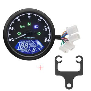 New Universal Motorcycle 12000RMP LCD Speedometer Odometer Tachometer 1-4 Cylinders Motorbike Gauge Motorcycle Digital Dash