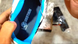 Sepatu Bola Zestien Draak FG Premium White Blue LZZD01