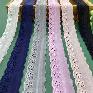 แฮนด์เมด ลูกไม้ ทริมวัสดุ DIY เย็บอุปกรณ์เสริมกลวงออกกว้าง 28 ซมผ้าฝ้ายขอบผ้าสำหรับเสื้อผ้าบ้านสิ่งทอ