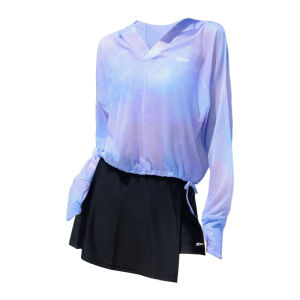 XTEP | Slimming Womens Long Sleeve Swimsuit Set for Beach Vacation