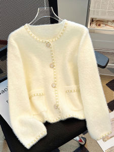 Brand Discount French Style Pearl Button Knitwear Cardigan Womens Spring Soft Cozy Knitted Outerwear Commute Korean Style