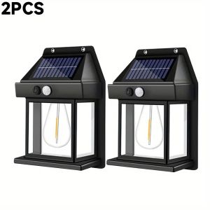 Powerful Solar Wall Lights Outdoor Waterproof LED Lamp House Garden Fence Decoration Light Sensor Solar Energy LED Wall Lantern