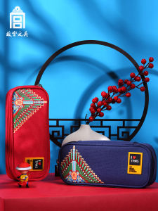 Palace Museum Creative Cultural Simple Purple Forbidden City Beauty Pencil Case Student Large Capacity Multifunctional Stationery Bag