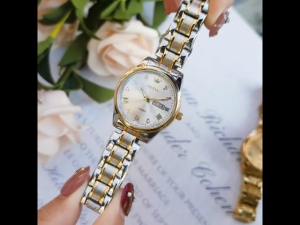 PROMO 9.9 Jam Tangan Wanita OLEVS 0riginal Analog Putih Gold Hitam Stainless Steel Women Watch
