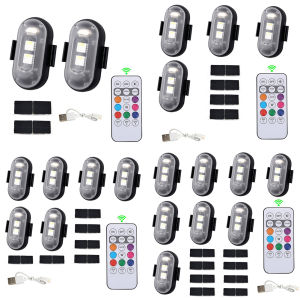 Wireless remote alarm system with multi-color flashing lights for cars and motorcycles easy to install and operate