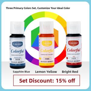 20-Color Edible Gel Pigment Food Grade Color Mixing Water-Based Baking Birthday Cake Cream Piping Special 26ml