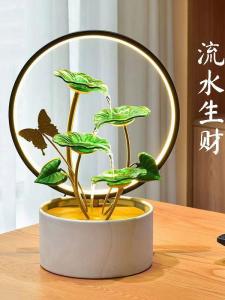 Chinese Style Luxury Money Tree Water Feature Living Room Company Front Desk Moving Opening Celebration Circulating Humidifier Water Landscape