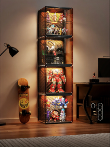 Customizable Display Shelf With Hole Board for Collectibles Storage
