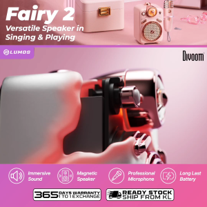 [READY STOCK] Divoom Fairy OK II Versatile Bluetooth 20 Core 10 W Speaker in Microphone Singing & Playing Local Radio FM