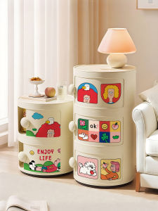 Dopamine Living Room Wall Mounted Storage Cabinet Sofa Side Table Childrens Bedroom Nightstand Replacement New Edge Table