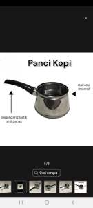 PANCI KOPI/PANCI STAINLES MASAK AIR 14cm MURAH COD