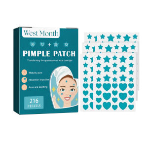216pcs Hydrocolloid Acne Patch Repair Acne Cleansing Invisible Breathable Waterproof Acne Cleansing Concealer Fade Clean
