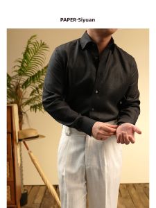 Breathable Lightweight Long Sleeve Shirt 100% Linen