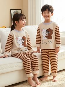 Fluffy Thickened Warm Underwear Set