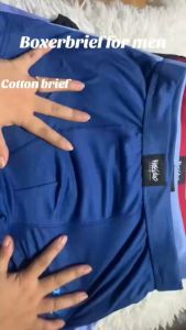 12PCS / 6PCS RANDOM CA BOXER BRIEF HIGH QUALITY PLAIN COTTON | BREATHABLE MENSWEAR COMFORTABLE UNDERWEAR