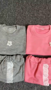 SETELAN BAJU KAOS ANAK PEREMPUAN LUCU SET ANAK PEREMPUAN MODEL RENDA 1-5 TAHUN