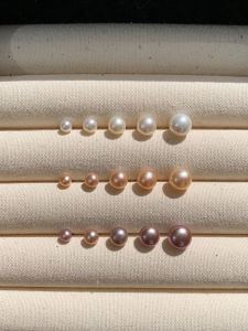 CAFFTI | High-End 999 Silver Natural Freshwater Pearl Ear Jewelry