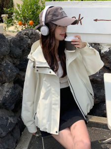 MANWUJINGLING | Elegant Early Autumn Womens Parka Short