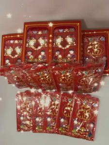 Hot Chinese Angpao Red Envelope Lucky for New Year Wedding all Occasions 100pcs per box short size
