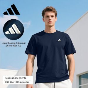adidas | Áo Thun Nam Màu Đen Khô Nhanh